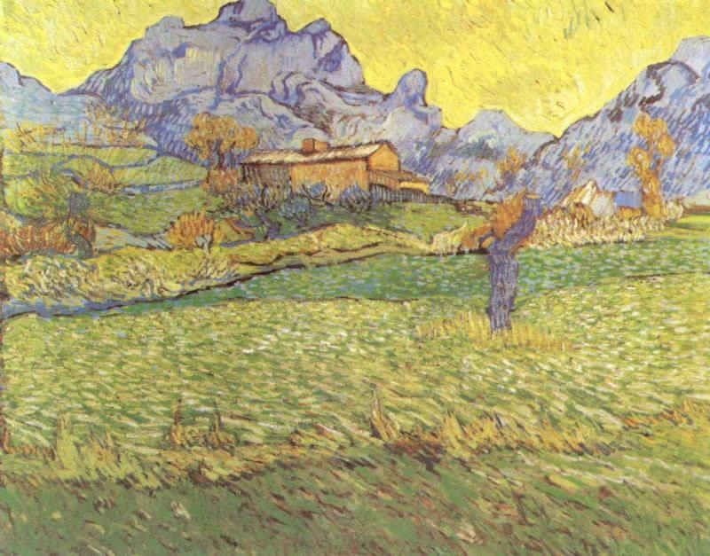 Vincent van Gogh A Meadow in the Mountains